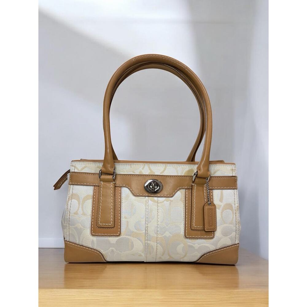 Y2K Coach 11818 Madeline Optic Signature Satchel & Fold Over Wallet - Picture 2 of 16